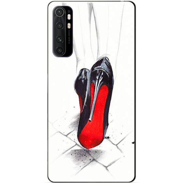 

Силиконовый бампер чехол Candy для Xiaomi Mi Note 10 Lite с рисунком Лабутены