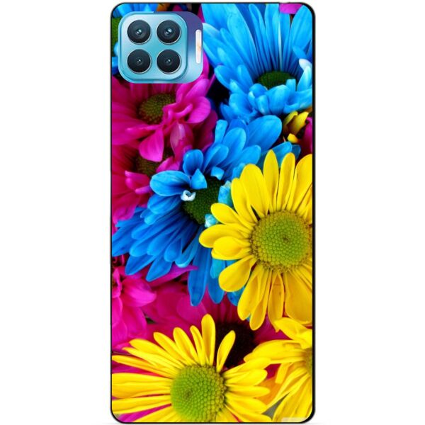 

Силиконовый бампер чехол Candy для Oppo Reno 4 Lite с рисунком Хризантемы