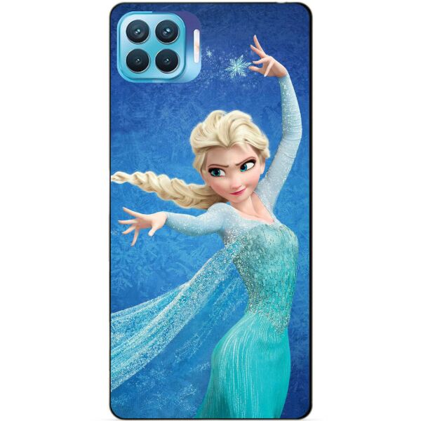 

Силиконовый бампер чехол Candy для Oppo Reno 4 Lite с рисунком Эльза