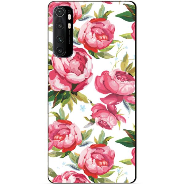 

Силиконовый бампер чехол Candy для Xiaomi Mi Note 10 Lite с рисунком Пионы
