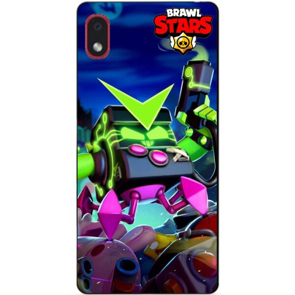 

Силиконовый бампер чехол Candy для Samsung A01 Core Brawl Stars Вирусный Бит