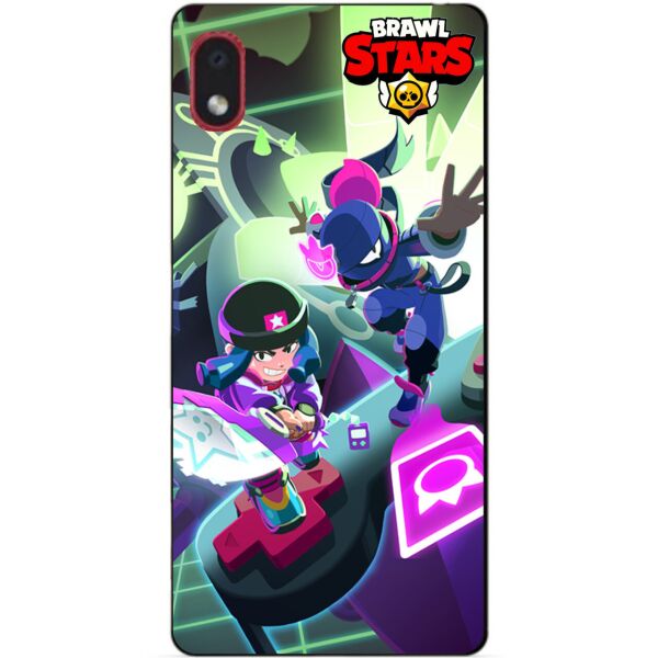 

Силиконовый бампер чехол Candy для Samsung A01 Core Brawl Stars Горячая зона Биби Тара