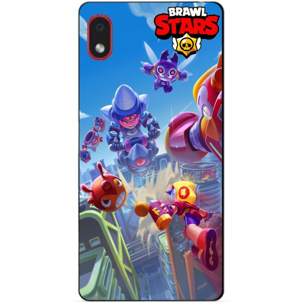 

Силиконовый бампер чехол Candy для Samsung A01 Core Brawl Stars Лето с Монстрами