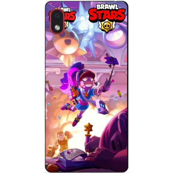 

Силиконовый бампер чехол Candy для Samsung A01 Core Brawl Stars Парк старр Эмз