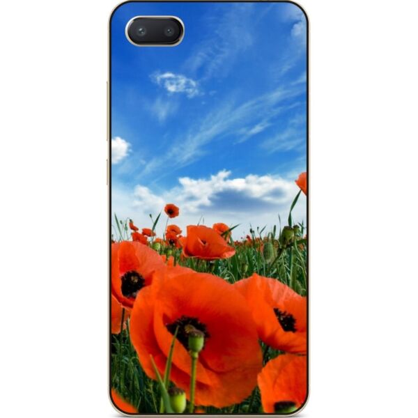 

Силиконовый бампер Candy для Iphone 8 plus с рисунком Поле маков