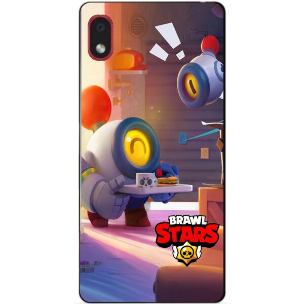 

Силиконовый бампер чехол Candy для Samsung A01 Core Brawl Stars Столкновение Нани