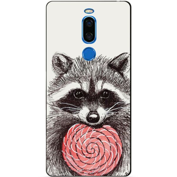 

Чехол силиконовый Candy для Meizu X8 с рисунком Енот
