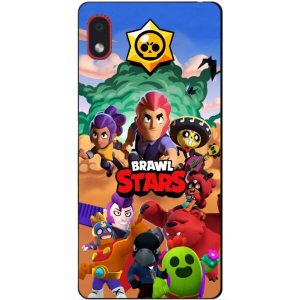 

Силиконовый бампер чехол Candy для Samsung A01 Core Бравл Старс