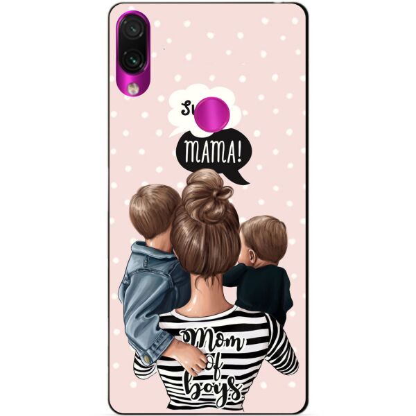 

Силиконовый чехол Candy для Xiaomi Redmi Note 7 Mom of boys