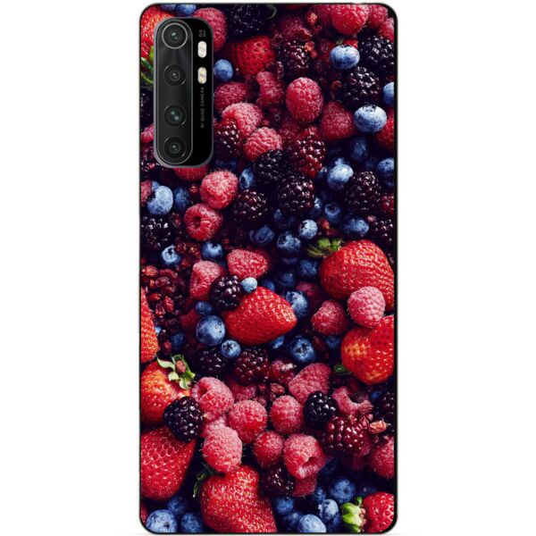 

Силиконовый бампер чехол Candy для Xiaomi Mi Note 10 Lite с рисунком Ягоды