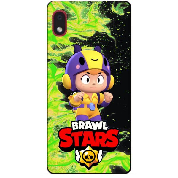 

Силиконовый бампер чехол Candy для Samsung A01 Core с героем Brawl Stars Беа
