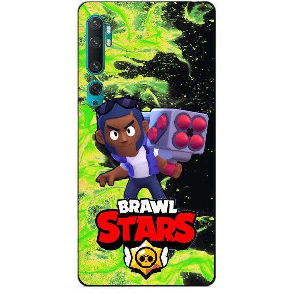 

Силиконовый бампер чехол Candy для Xiaomi Mi Note 10 с Героем Brawl Stars Брок