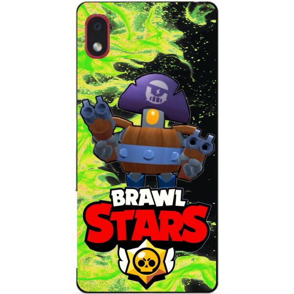 

Силиконовый бампер чехол Candy для Samsung A01 Core с героем Brawl Stars Дэррил