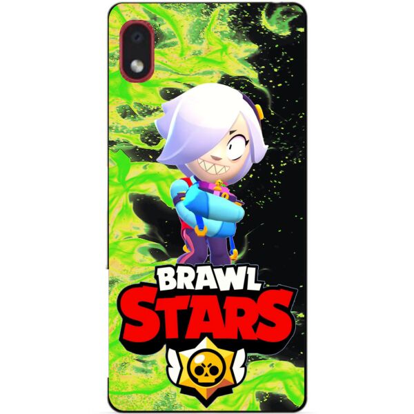 

Силиконовый бампер чехол Candy для Samsung A01 Core с героем Brawl Stars Колетт