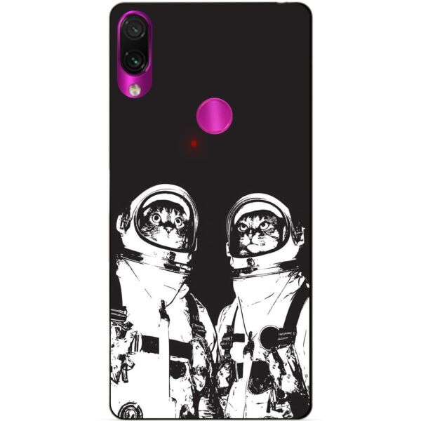 

Силиконовый чехол Candy для Xiaomi Redmi Note 7 Коты астронавты