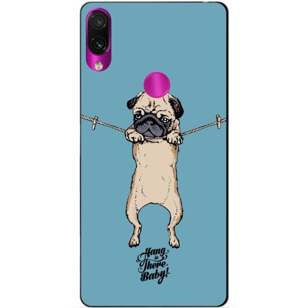 

Силиконовый чехол Candy для Xiaomi Redmi Note 7 Мопс на веревке