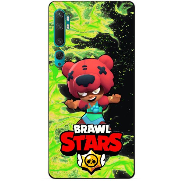 

Силиконовый бампер чехол Candy для Xiaomi Mi Note 10 с Героем Brawl Stars Нита