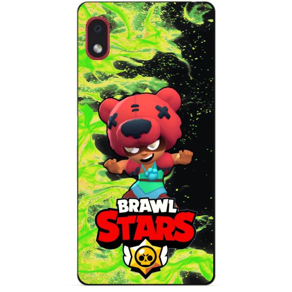 

Силиконовый бампер чехол Candy для Samsung A01 Core с героем Brawl Stars Нита