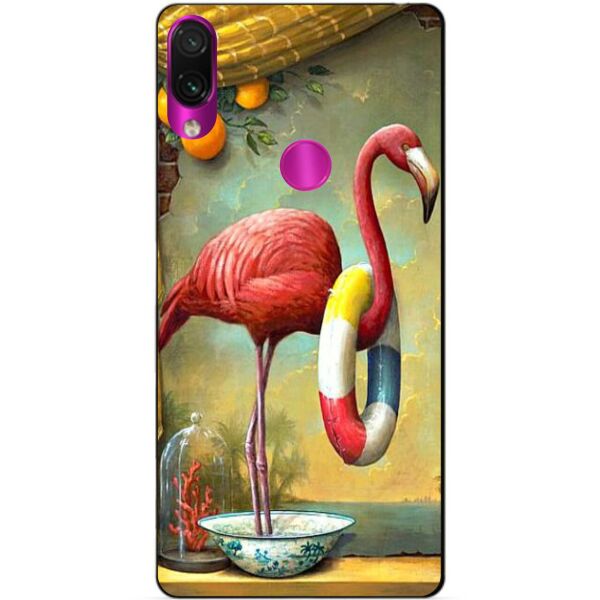 

Силиконовый чехол Candy для Xiaomi Redmi Note 7 Розовый Фламинго