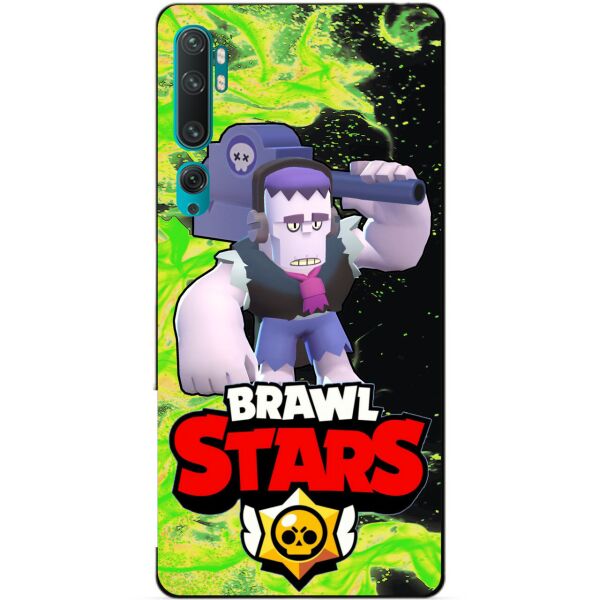 

Силиконовый бампер чехол Candy для Xiaomi Mi Note 10 с Героем Brawl Stars Фрэнк