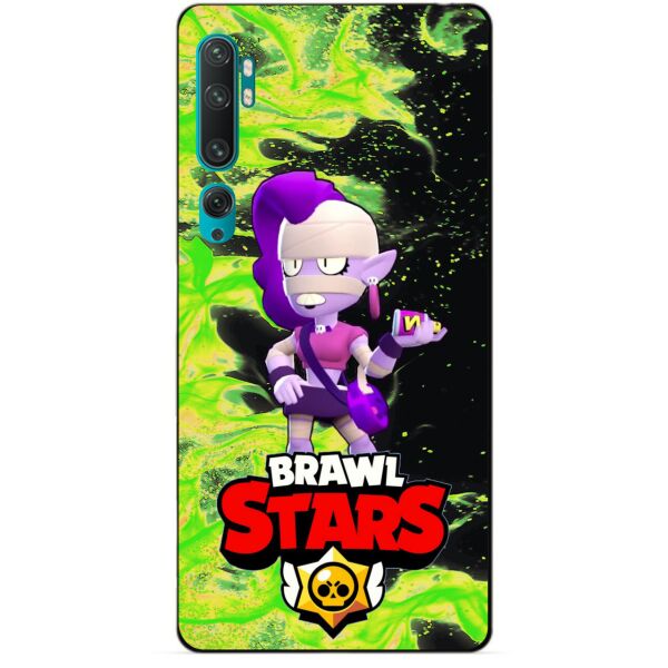 

Силиконовый бампер чехол Candy для Xiaomi Mi Note 10 с Героем Brawl Stars Эмз