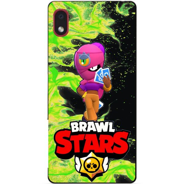 

Силиконовый бампер чехол Candy для Samsung A01 Core с героем Brawl Stars Тара