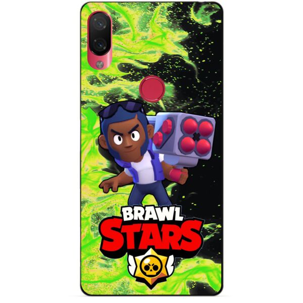 

Силиконовый бампер чехол Candy для Xiaomi Mi Play с Героем Brawl Stars Брок