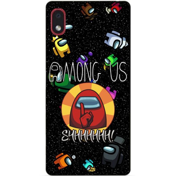 

Силиконовый бампер чехол Candy для Samsung A01 Core с рисунком Among Us