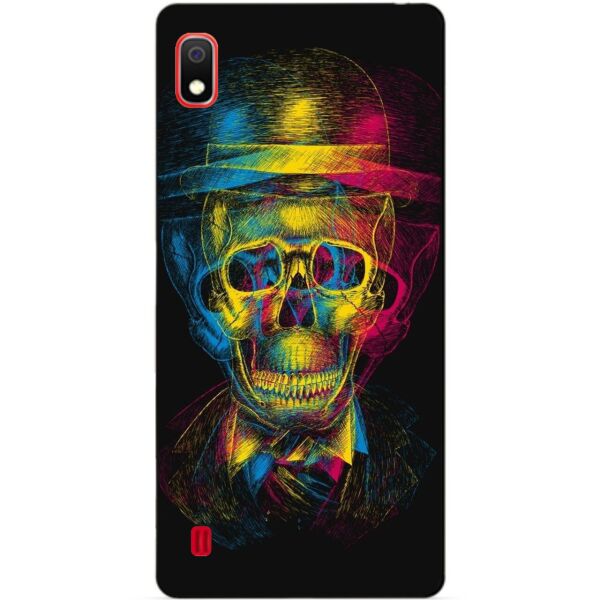 

Чехол силиконовый Candy для Samsung A10 2019 Galaxy A105f с рисунком Неоновый череп