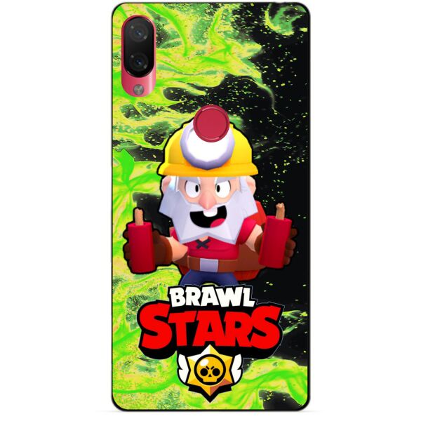 

Силиконовый бампер чехол Candy для Xiaomi Mi Play с Героем Brawl Stars Динамайк