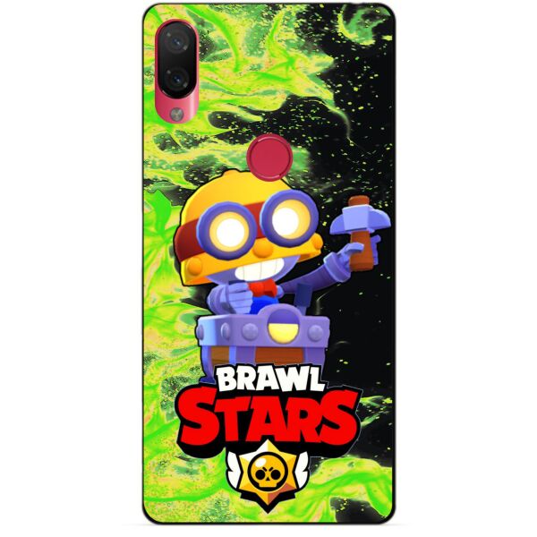 

Силиконовый бампер чехол Candy для Xiaomi Mi Play с Героем Brawl Stars Карл