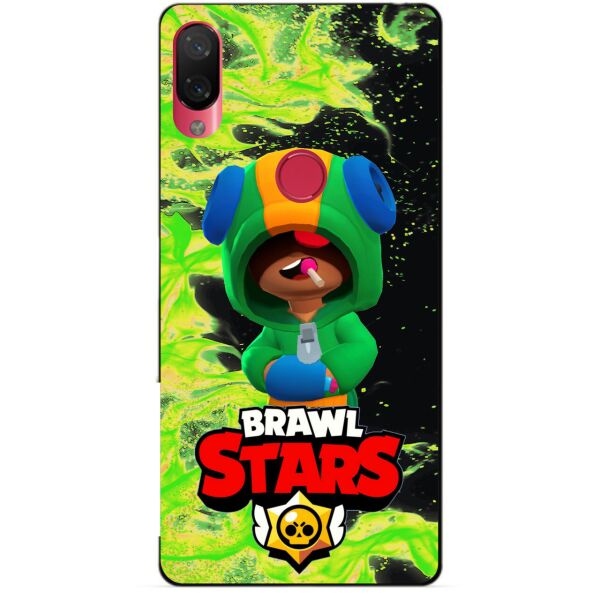 

Силиконовый бампер чехол Candy для Xiaomi Mi Play с Героем Brawl Stars Леон