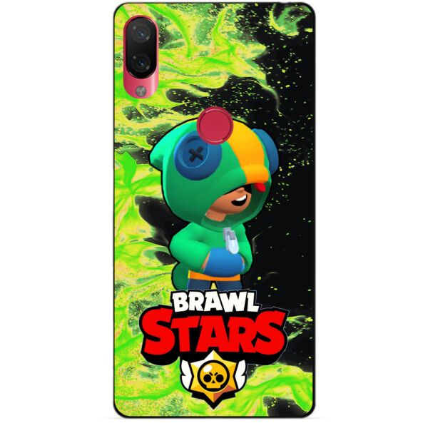 

Силиконовый бампер чехол Candy для Xiaomi Mi Play с Героем Brawl Stars Леон Brawl