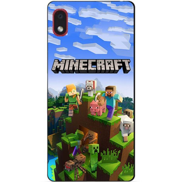

Силиконовый бампер чехол Candy для Samsung A01 Core с рисунком Minecraft