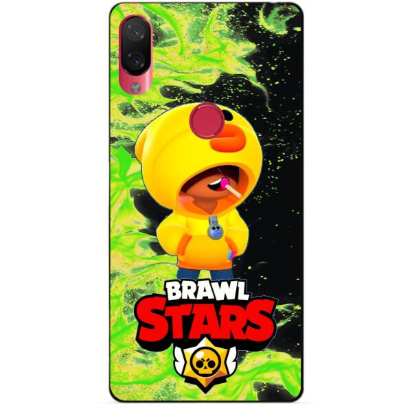 

Силиконовый бампер чехол Candy для Xiaomi Mi Play с Героем Brawl Stars Леон утка