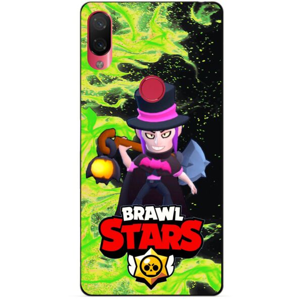

Силиконовый бампер чехол Candy для Xiaomi Mi Play с Героем Brawl Stars Мортис