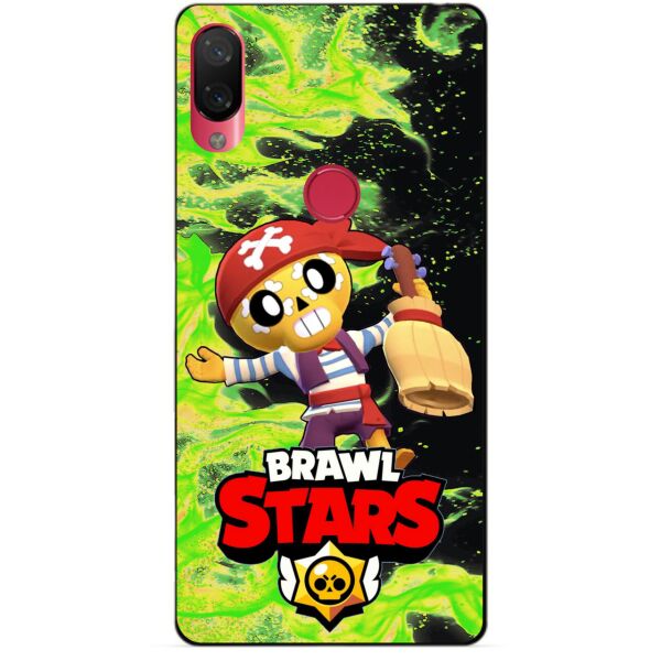 

Силиконовый бампер чехол Candy для Xiaomi Mi Play с Героем Brawl Stars Поко пират