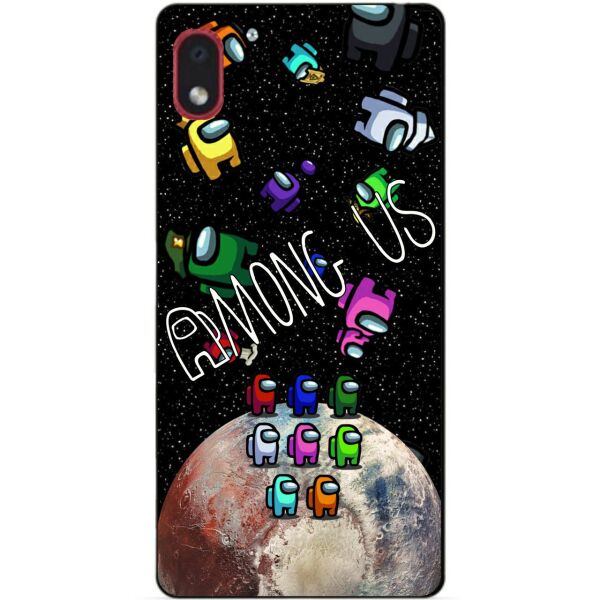 

Силиконовый бампер чехол Candy для Samsung A01 Core с рисунком Амонг Ас