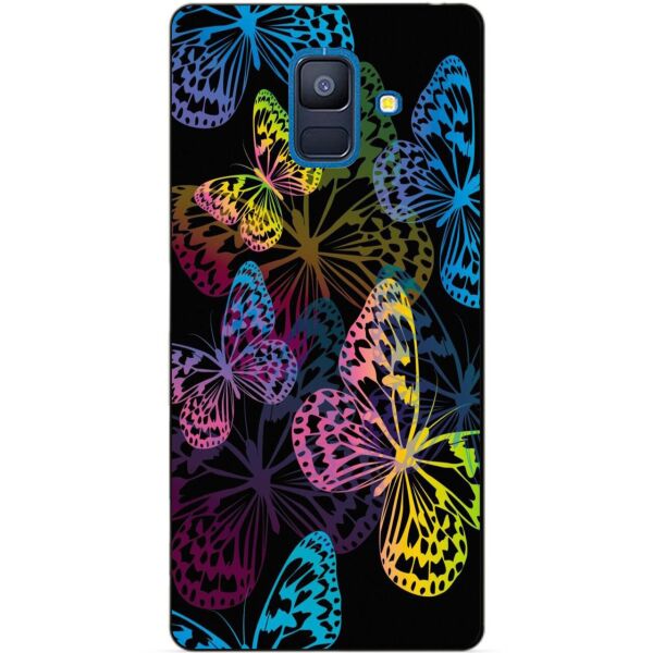

Силиконовый бампер Candy для Samsung A6 2018 с рисунком Неоновые Бабочки