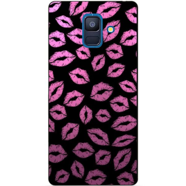 

Силиконовый бампер Candy для Samsung A6 2018 с рисунком Поцелуи