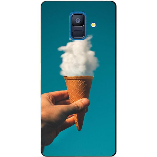 

Силиконовый бампер Candy для Samsung A6 2018 с рисунком Рожок с облачком