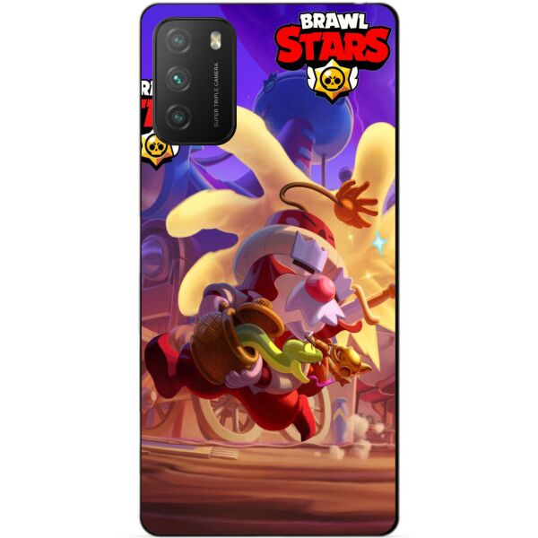 

Силиконовый бампер чехол Candy для Xiaomi Poco M3 Бравл Старс Базар Тары Гэйл