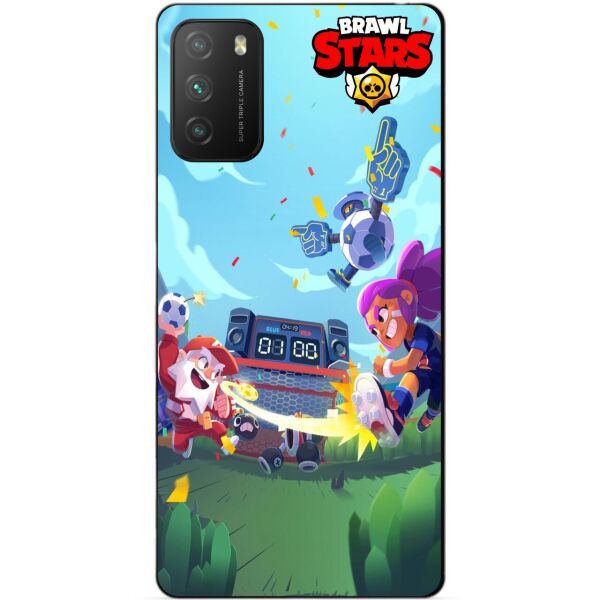 

Силиконовый бампер чехол Candy для Xiaomi Poco M3 Бравл Старс Броулбол