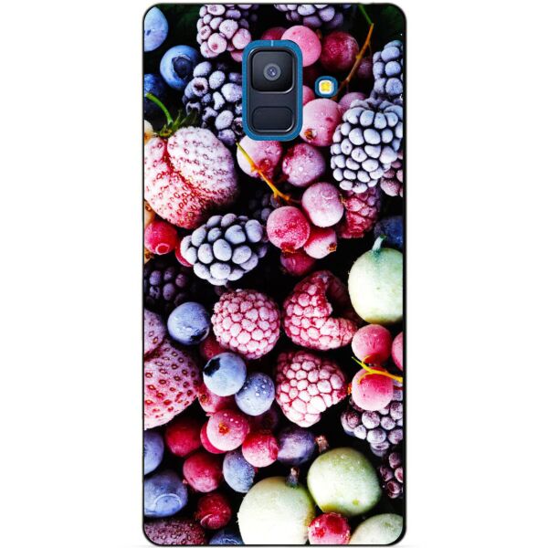 

Силиконовый бампер Candy для Samsung A6 2018 с рисунком Ягоды Ice