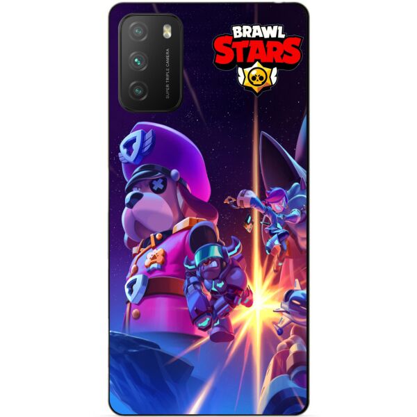 

Силиконовый бампер чехол Candy для Xiaomi Poco M3 Бравл Старс Космоопера старр