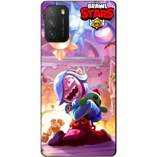 

Силиконовый бампер чехол Candy для Xiaomi Poco M3 Бравл Старс Парк старр Колетт