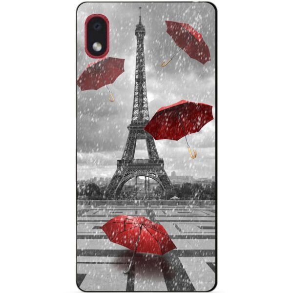 

Силиконовый бампер чехол Candy для Samsung A01 Core с рисунком Париж