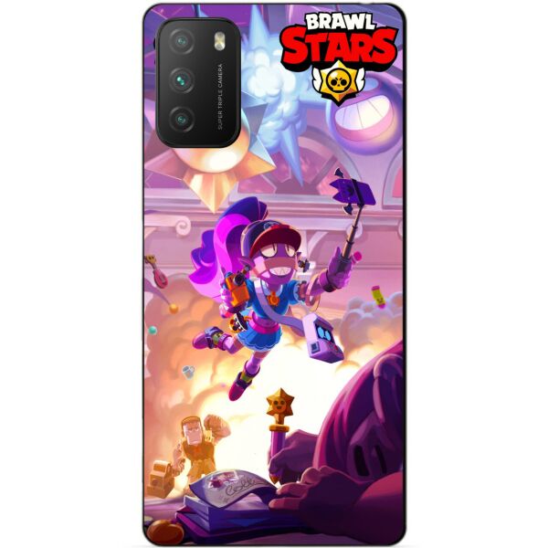 

Силиконовый бампер чехол Candy для Xiaomi Poco M3 Бравл Старс Парк старр Эмз
