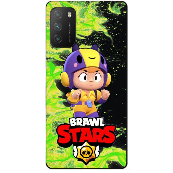 

Силиконовый бампер чехол Candy для Xiaomi Poco M3 с Героем Бравл Старс Беа
