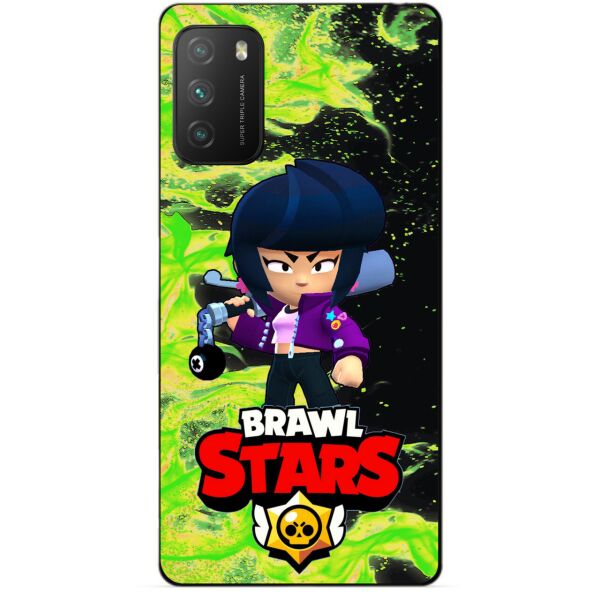 

Силиконовый бампер чехол Candy для Xiaomi Poco M3 с Героем Бравл Старс Биби